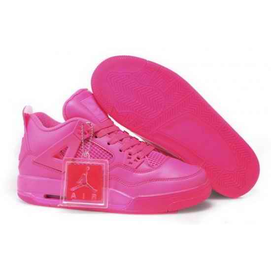 Air Jordan 4 Shoes 2015 Womens All Pink